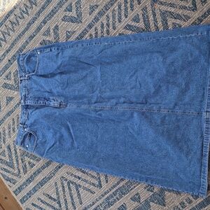 Vintage 90s plus size denim maxi skirt
